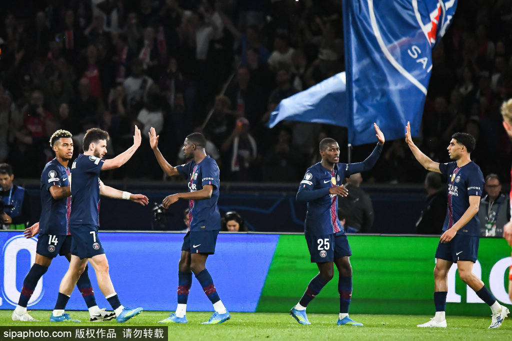 欧冠-登贝莱KK7均双响凯恩传射迪亚斯破门 巴黎5-4拜仁