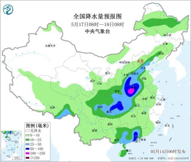 大范围强降雨!即将影响天津!连续3天