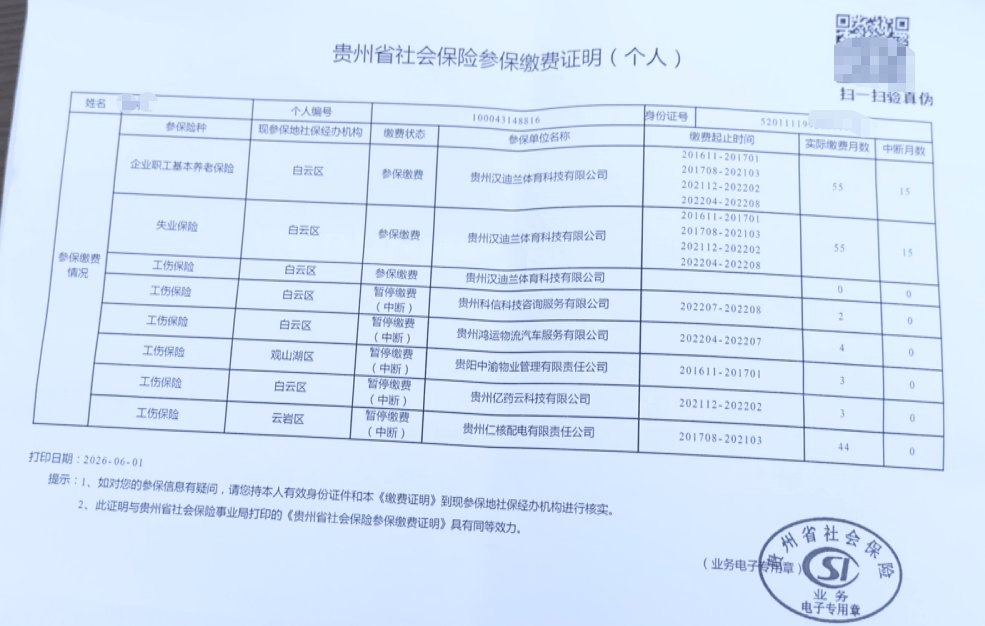 月月扣社保、公司却零缴费！贵阳一女子四万余元生育津贴无法领取，产后返岗还遭“冷暴力”，维权发现企业法人已变更