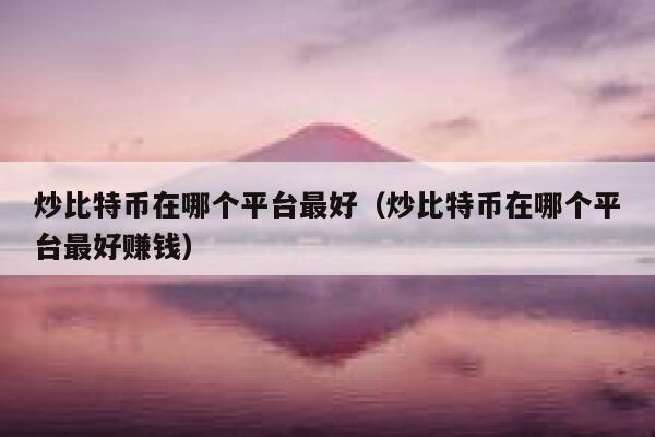 炒币哪个平台好(炒币哪个平台好用)